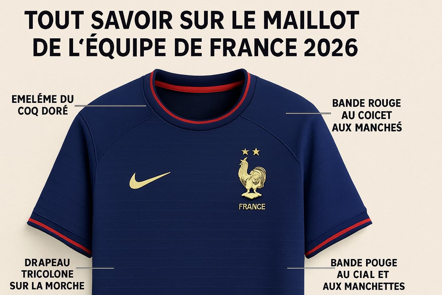 Tout savoir sur le maillot de l'Équipe de France 2026